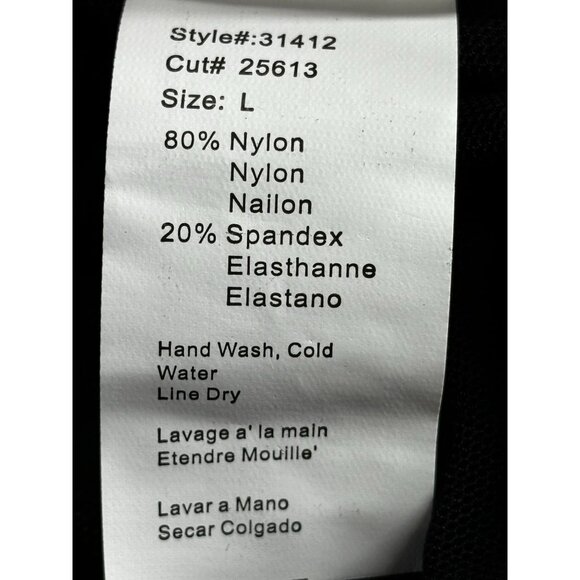 Shirley Of Hollywood Robe Black Mesh & Lace Size L - Picture 7 of 8